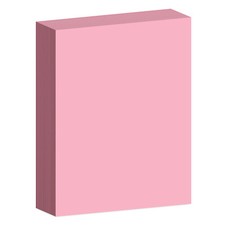 8.5 x 11" Pink Bright Color Card Stock Paper - 65lb Cover - 50 Sheets Per Pack
