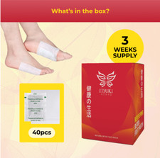 1 box Itsuki Kenko Red Pepper  Herbal Foot Pads Patch Detoxifying 40pcs DHL