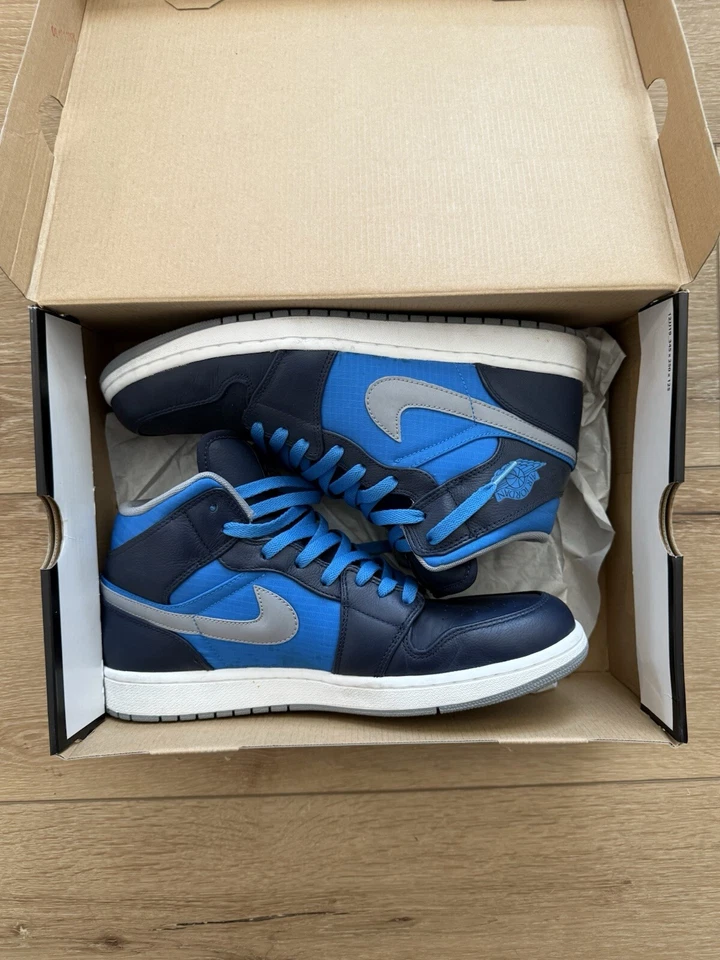 Foto de obsidiana azul tamanho 12- Air Jordan 1 Phat Mid - Imagem 2 de 4