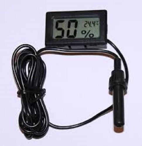 Digital LCD Thermometer  Hygrometer & Probe - Reptile / Vivarium /  TH04 Uk P&P - Photo 1/1