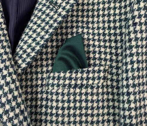 Mint! 42 R ASOS X Harris Tweed Green Chunky Knit Check Slim Fit Tweed Suit - Picture 5 of 24