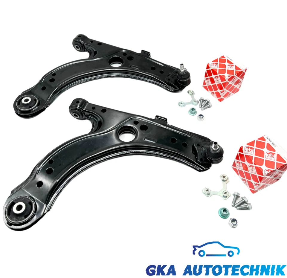 2x Querlenker + Febi Traggelenk vorne unten 1J0407151A für VW Golf 4 Audi A3 - Bild 3 von 4