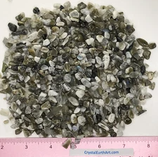 Moonstone Gray polished Mini ( size 3/16" to 1/4" or 5-7mm)   1/2 lb