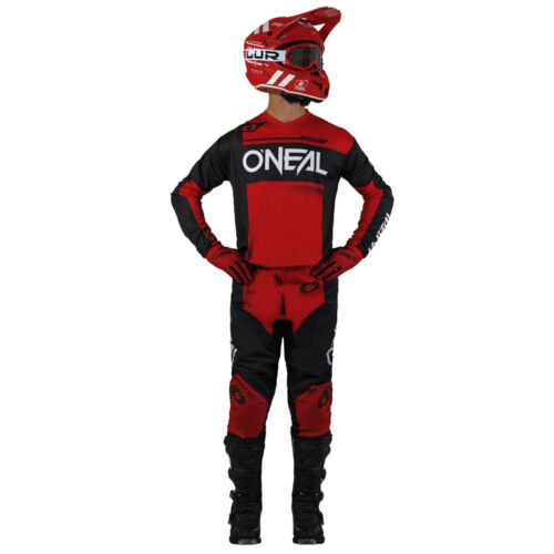 O'Neal 2025 Element Racewear Offroad Jersey Pant Motocross Combo Black/Red - Picture 3 of 8