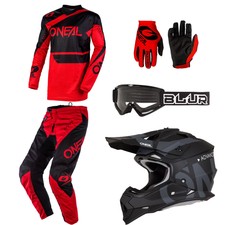 red dirt bike gear
