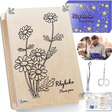 Large Flower Press Kit For Adults 10 Layers 11.8 X 8.3 Inches Diy Wood Flower Le