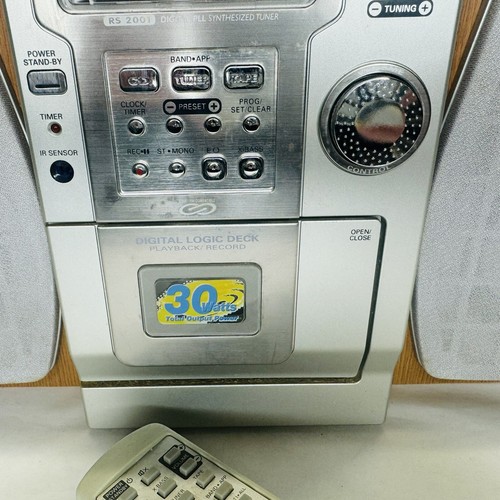 RCA Compact Stereo System RS2001 CD Cassette Player w/ Remote Power Cord WORKS - Picture 3 of 13