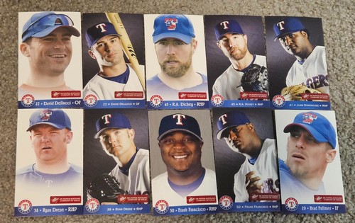 2004 & 2005 Texas Rangers Dr. Pepper Team Issued Cards Singles - Picture 26 of 76