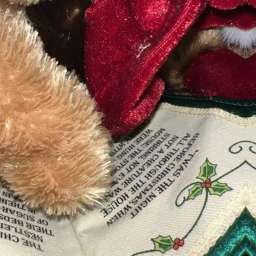 DAN DEE Animated Xmas Plush Grandpa Bear Reading The Night Before Xmas With Tags - Picture 5 of 7