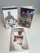 PSP Sports Games Lot Pro Evo Soccer 2009 NBA Live 09 Baseball 2k8