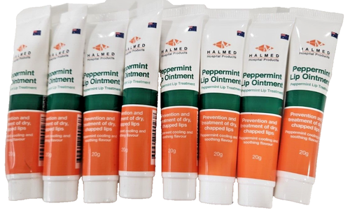 Peppermint Lip Ointment 20g Halmed Hospital Products - Lip Balm NEW x 8 - Picture 5 of 6