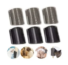 6 Pack Cat Self Groomer with Catnip Pouch Wall Corner Groomers Cat ... Fast Ship