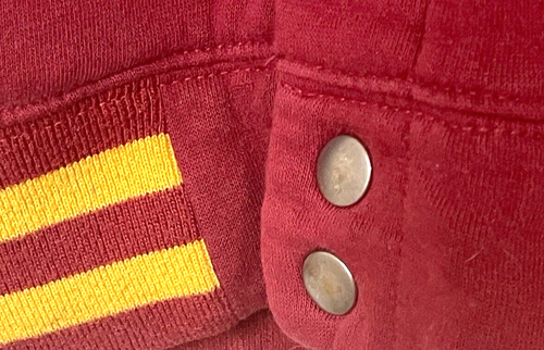 Vintage Harry Potter Gryffindor Varsity Letter Jacket Adult M Red & Gray Hoodie - Picture 10 of 12