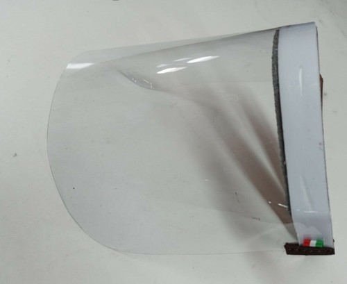 Visiera protettiva protezione viso integrale plastica pvc trasparente - Foto 3 di 10