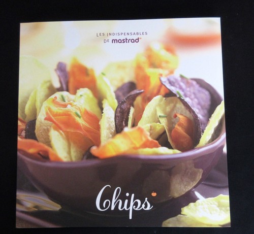 MASTRAD "TOPCHIPS" KIT MAKES FAT FREE CHIPS IN 3MIN. INCL. RECIPE BOOK, BOTH NEW - Picture 4 of 5