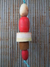 5 Old Fish Net Floats 23 Inches Long Fishing Buoys Bouys Tiki Hut Bar  -(SF319)