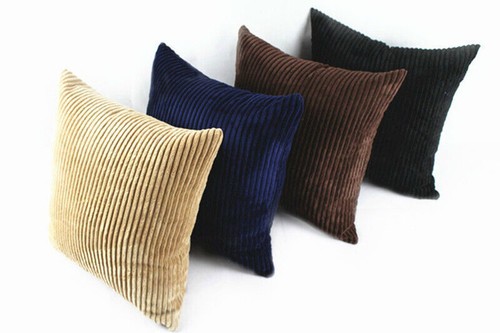 16" 18" 20" 22" 24" 26" 28" Corduroy Cushion Cover Soft Jumbo Cord Pillow Cases  - Picture 7 of 61