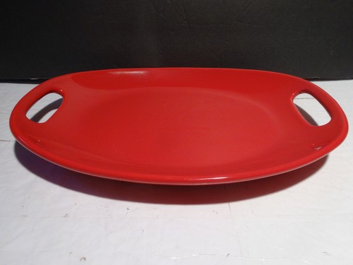 Rachael Ray Red Oval Serving Platter 13” x 9” H016S