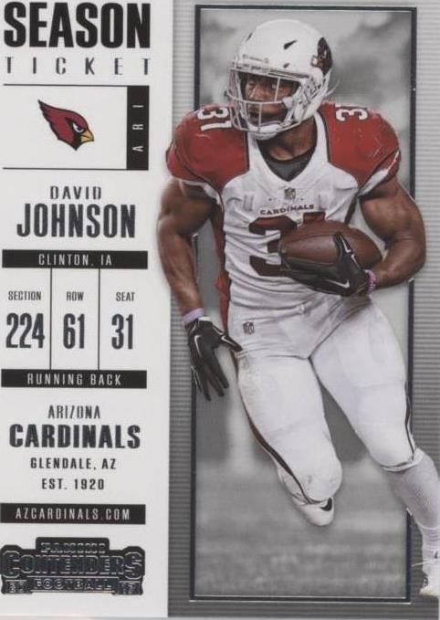 2017 Panini Contenders David Johnson #50 - 1 of 2