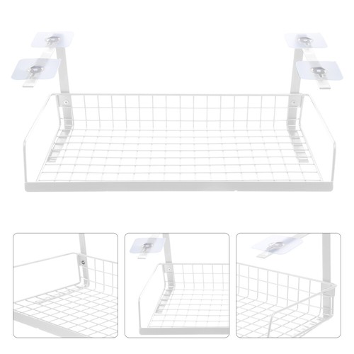 2 Pieces Support De Gestion Des Câbles Sous La Table Organisateur Cordons - Afbeelding 10 van 12
