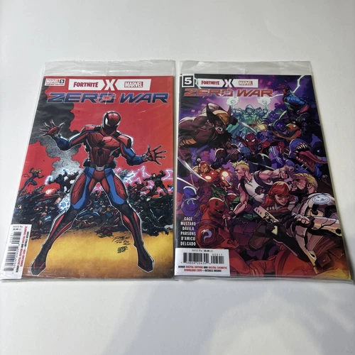 FORTNITE X MARVEL ZERO WAR #5 + RON LIM VARIANT  (2022) Pollybagged
