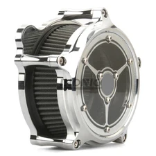 Chromed Air cleaner intake filter For Harley Touring street glide 08-16