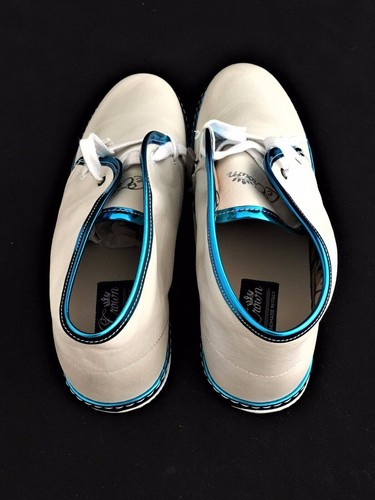 LeCrown Milano Zapatos para Hombre DB 2.0 Cuero Coja Mamá Azul ITALIA EUR 41 - Imagen 5 de 12
