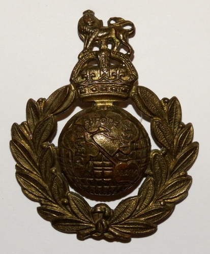 INSIGNIAS GORRA MILITAR BRITÁNICA, insignia de los Royal Marines y boina azul, post Segunda Guerra Mundial - Imagen 8 de 9