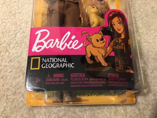Barbie National Geographic Wildlife Photographer Doll Toy Lion Cub Mattel 2018 - Picture 7 of 12