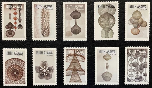 2020 Scott #5504-5513 Forever RUTH ASAWA - ARTIST - MNH - Set of 10 Singles 2020 Scott #5504-5513 Forever RUTH ASAWA - ARTIST - MNH - Set of 10 Singles