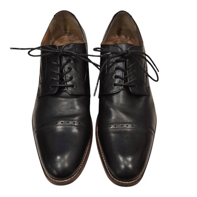 Stafford men\'s black cap toe Oxford dress shoes size 9.5 $_57.JPG?set_id=880000500F main image 3