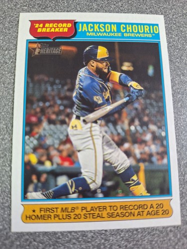 2025 Topps Heritage - Record Breakers Jackson Chourio #5 P140
