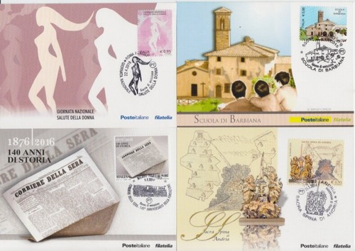 Italia - 2016 - Lote de 20 tarjetas máximas - Post Italiane - Imagen 5 de 5