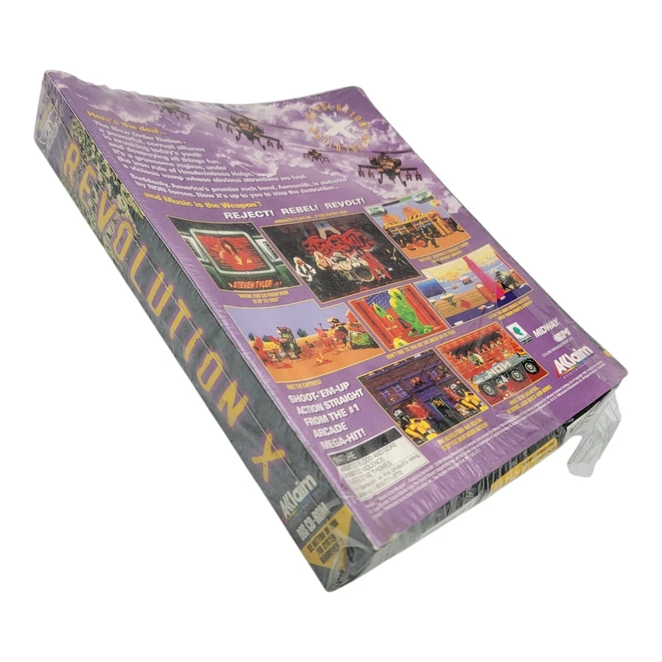 1995 REVOLUTION X CD-ROM Arcade Video Game Aerosmith Retro 90s NEW IN BOX - Image 3 of 4