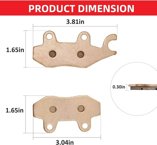 Javik Powersports Sintered Brake Pads Left Right Front Rear BP0024 BP0025 Yamaha - Bild 9 von 11