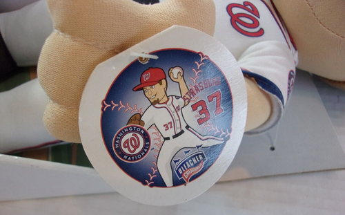 Brandneu Bleacher Creatures 37 Stephen Strasburg Plüschtier Washington Nationals - Bild 3 von 4