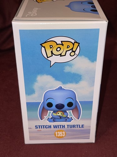 Funko Pop Stitch with Turtle Hot Topic Exclusive IN HAND + Protector New Mint - Picture 8 of 9
