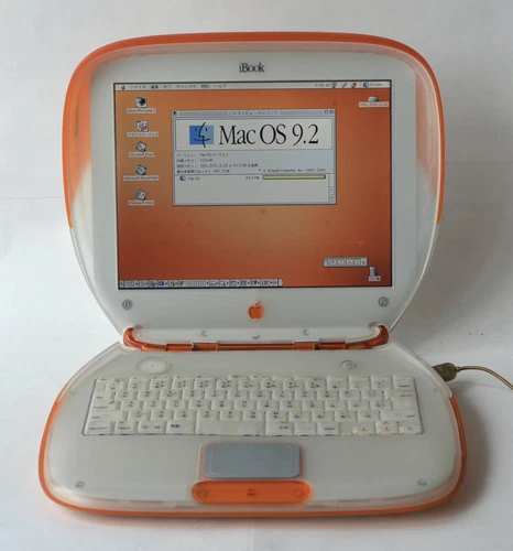 Apple iBook G3 Clamshell M2453 Laptop 300MHz Tangerine Good condition