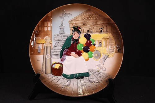 Royal Doulton The Old Balloon Seller Sammlerteller, D6649, England, 9-7/8" - Bild 3 von 5