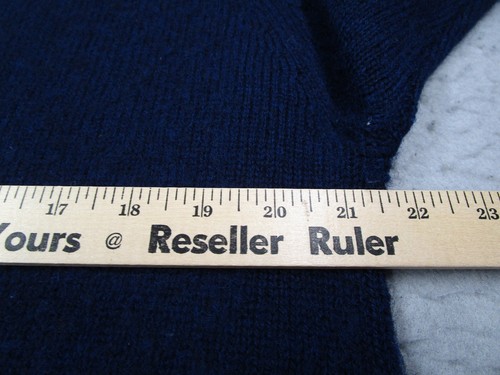 Vintage Christian Dior Sweater Mens Extra Large Blue Wool Shetland Pullover Y2K - Picture 6 of 8