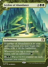 mtg magic Leyline of Abundance FOIL ENGLISH wilds of eldraine enchanting tales
