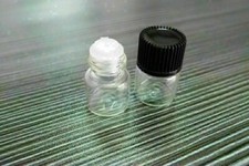20pcs Tiny Small Bottle Empty Clear 1ml Bottles Glass Vials With Screw Cap