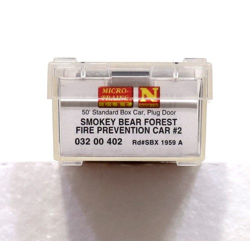 MICRO-TRAINS N GA #032 00 402 SMOKEY BEAR FOREST FIRE PREVENTION 50' BOXCAR #2 - Picture 2 of 3