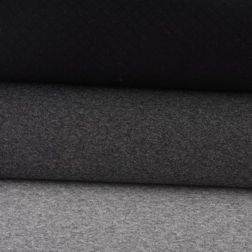 Sweatstoff Steppstoff Steppsweat einfarbig schwarz 1,5m Breite - Bild 7 von 8