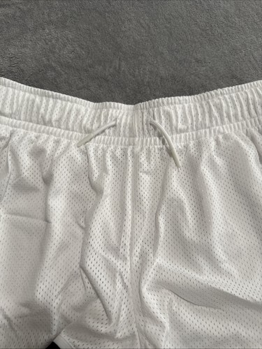 NWT Nike Women’s XS Sportswear Essential Mesh Mid Rise White Shorts DV7966-100 - Picture 10 of 19