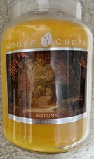 Retired Discontinued Goose Creek Autumn 2-wick Large Jar Candle 24 oz 