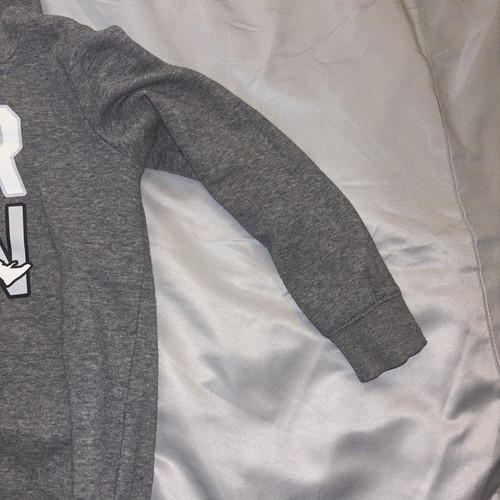 Sudadera con Capucha Air Jordan Niños Talla 5-6 Gris Suéter con Capucha Pull Over Informal - Imagen 4 de 7