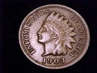 1903 Indian Head Cent, Very Fine Grade.