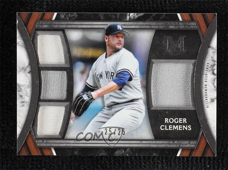 2022 Topps Museum Collection Quad Relics 25/25 Roger Clemens #SPPQRL-RC