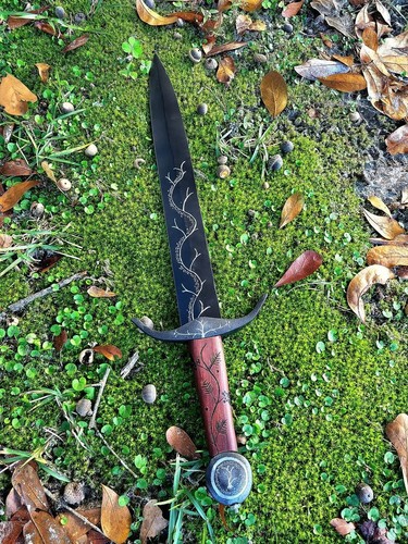 Hand Forged Carbon Steel Viking Sword Sharp Battle Ready Medieval Sword+Sheath - Picture 2 of 5
